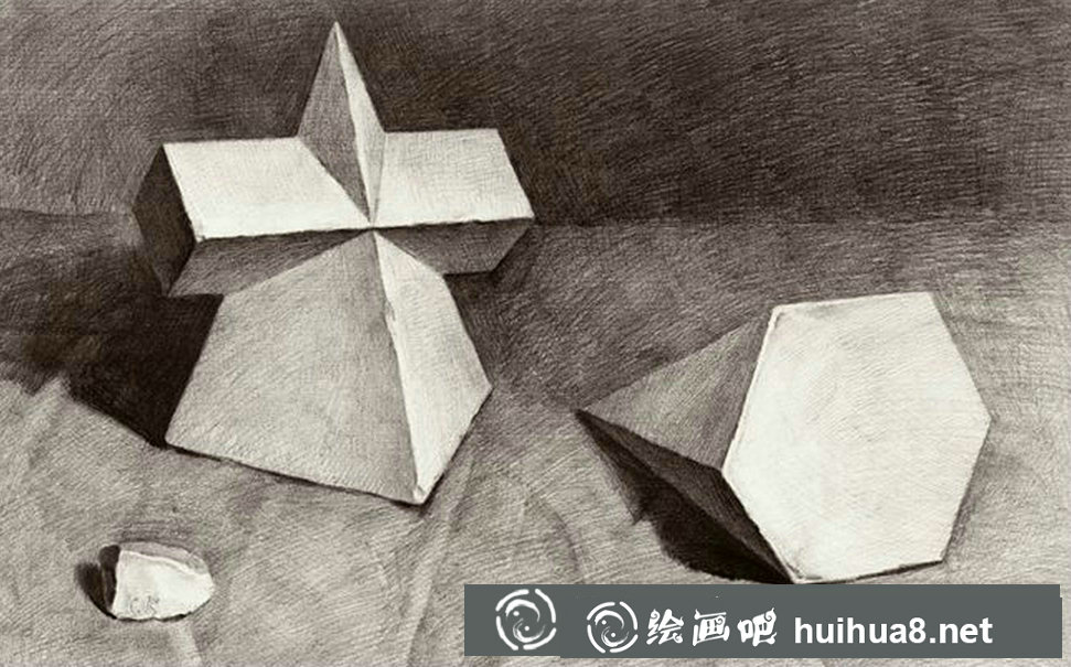 长方体几何体素描