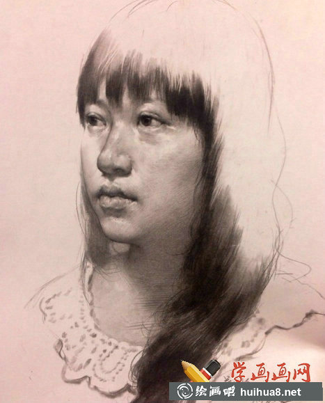 杭州老鹰画室素描头像作品欣赏(5)