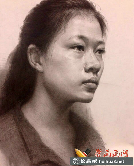 杭州老鹰画室素描头像作品欣赏(1)