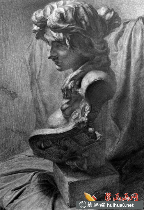 飞地艺术坊素描石膏像作品欣赏(12)