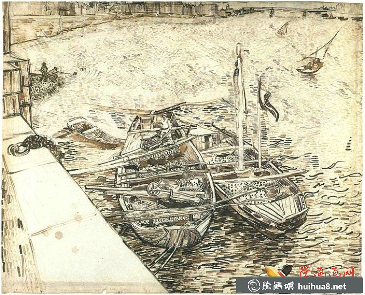 梵高风景素描画欣赏【7p】(5)