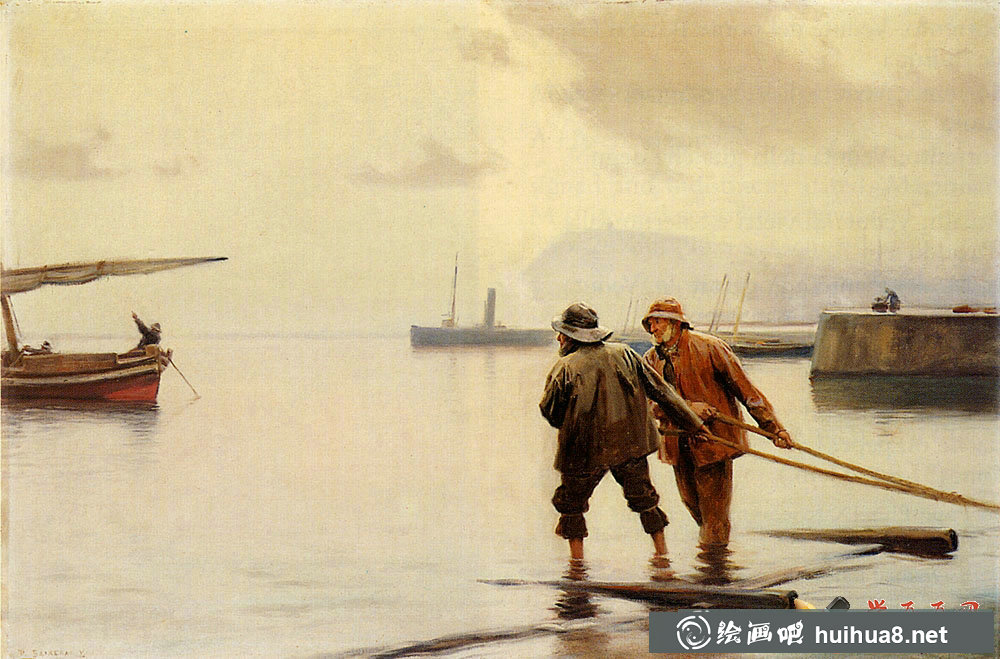 油画《the launch》(1)