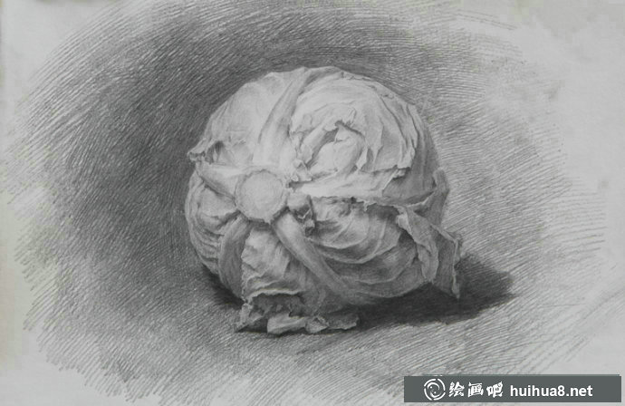 素描静物作品-蔬菜系列(3)