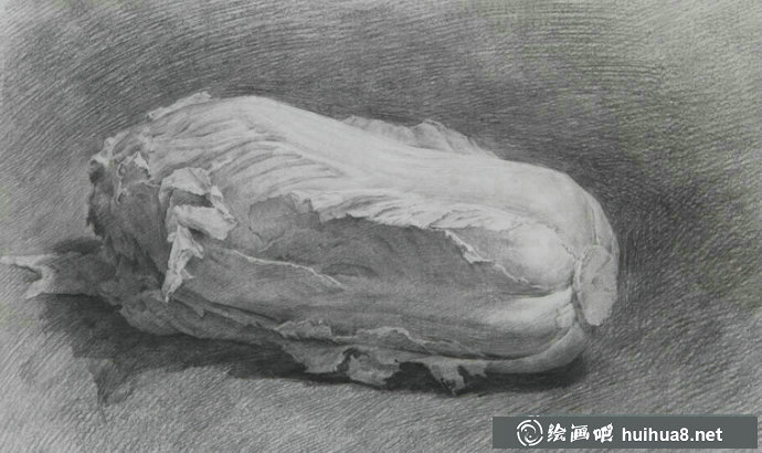 素描静物作品-蔬菜系列(4)