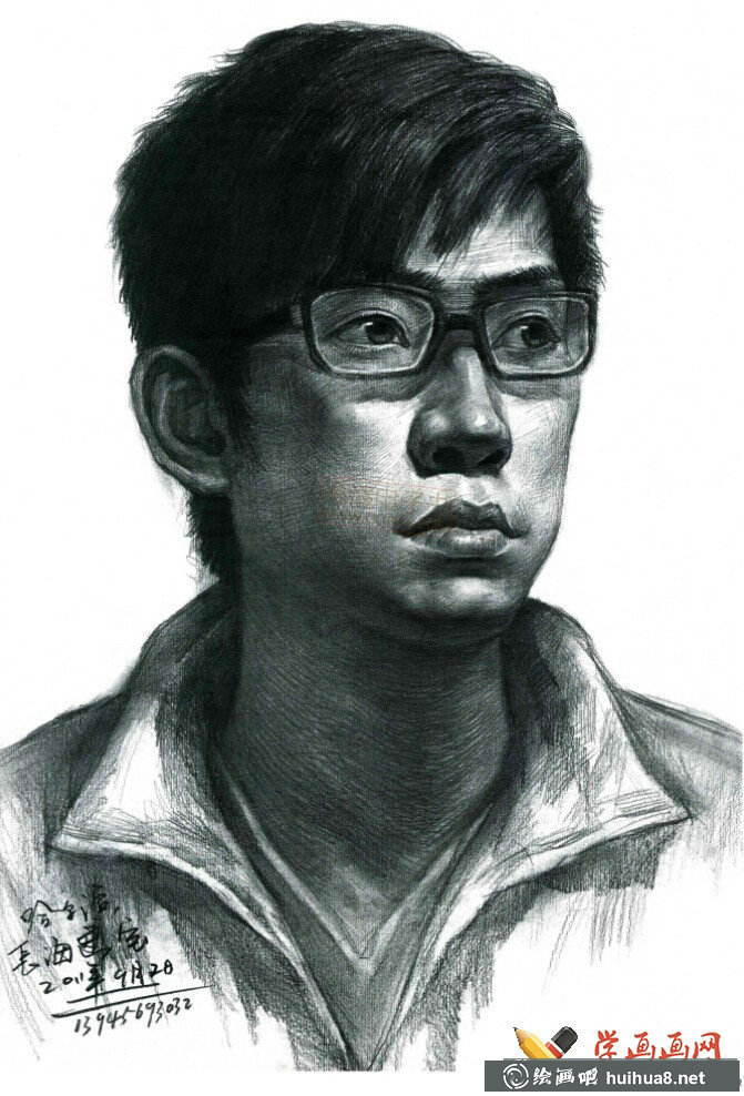 优秀素描头像作品集_高清临摹素描图片(2)