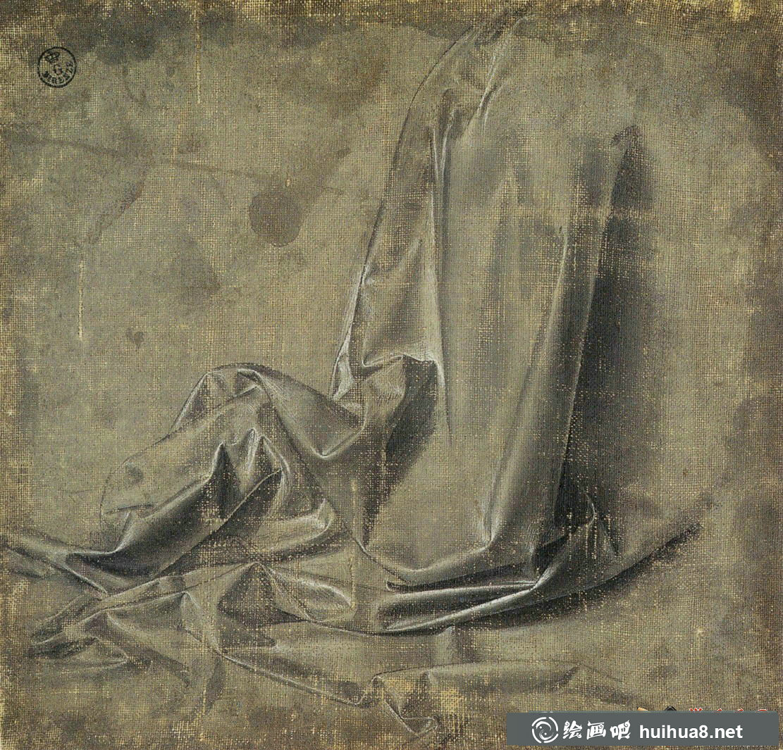 跟达芬奇学画衣服褶皱及布纹【高清大图】(9)