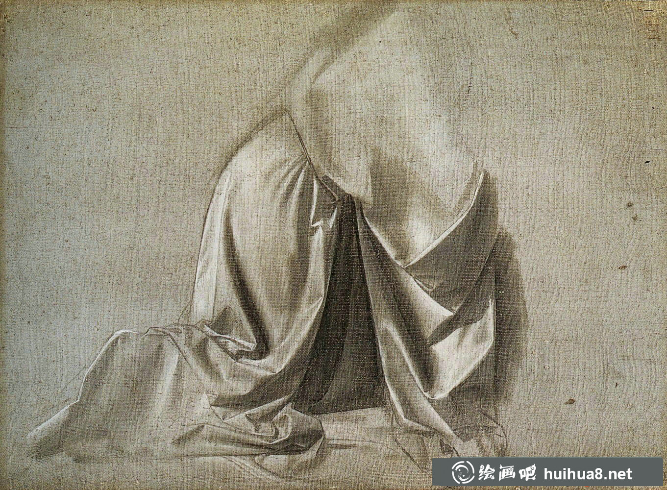 跟达芬奇学画衣服褶皱及布纹【高清大图】(10)
