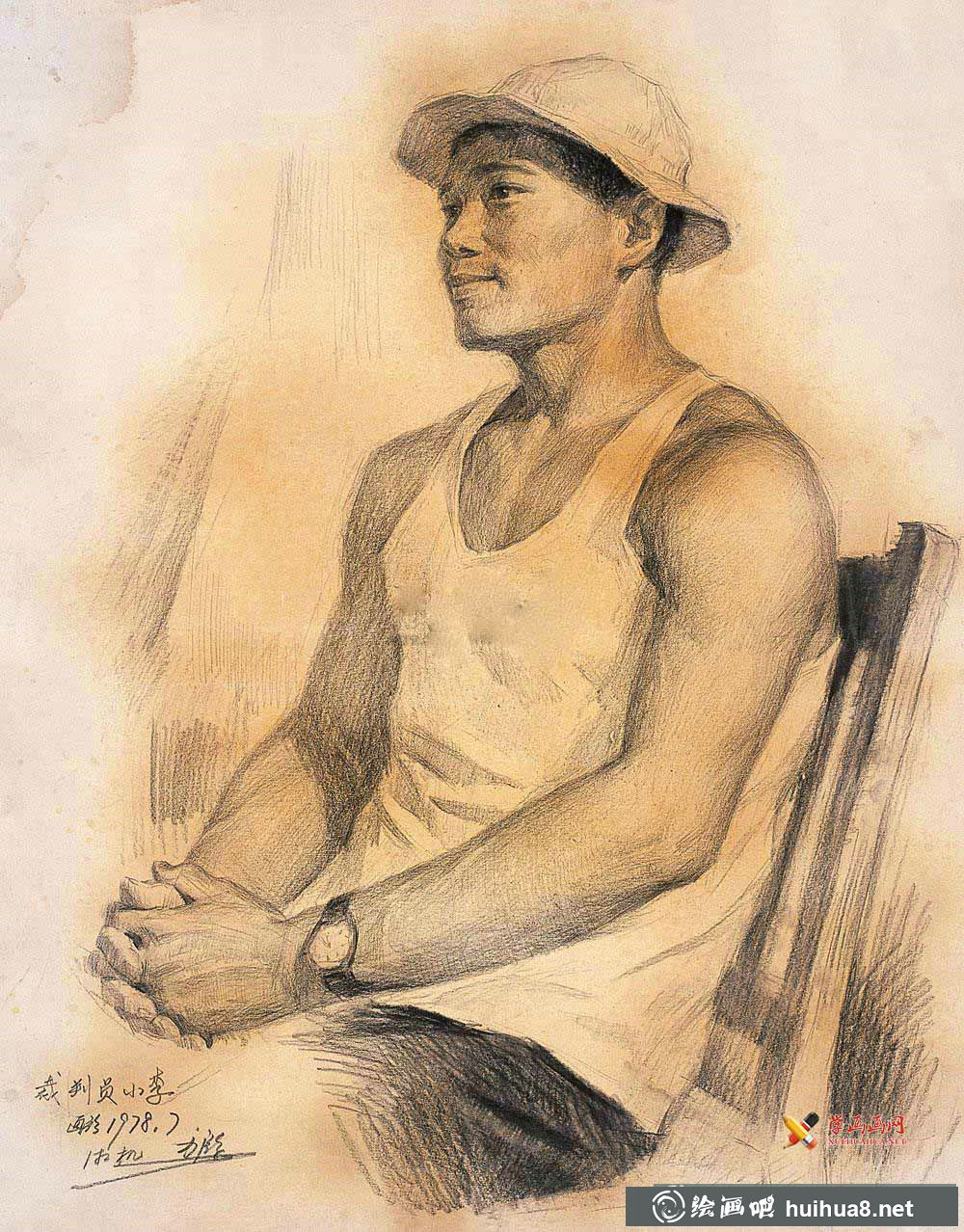 龙力游人物素描图片(1)