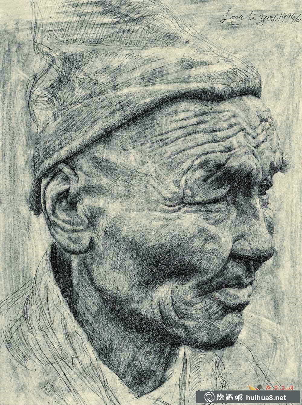 龙力游人物素描图片(2)