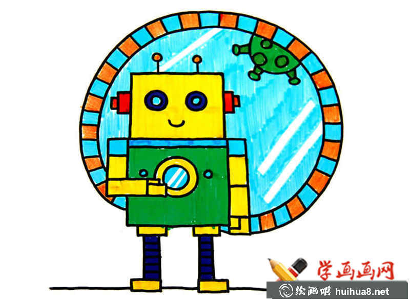 儿童科幻画机器人(1)