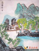 儿童笔下大山人家画卷