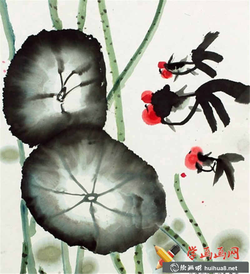 儿童中国画荷花池(1)
