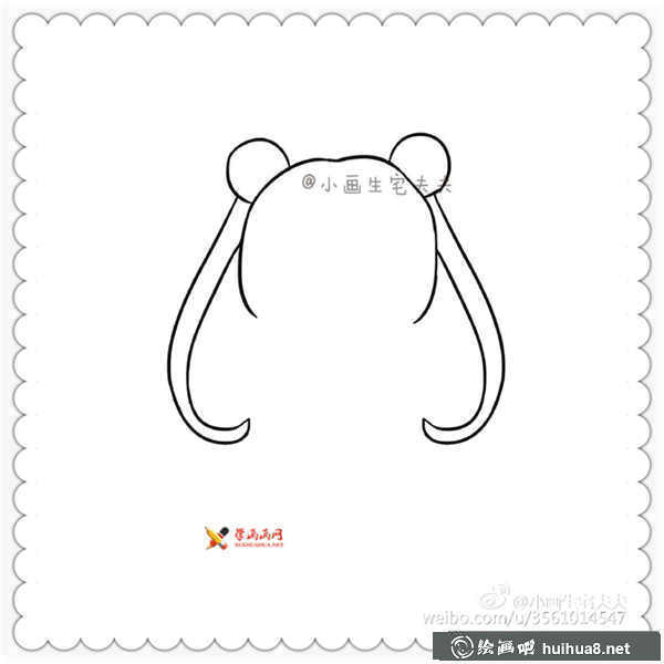美少女战士水冰月简笔画图片(2)