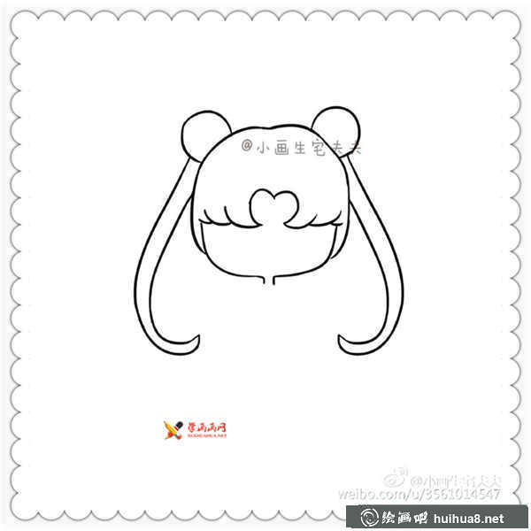 美少女战士水冰月简笔画图片(3)