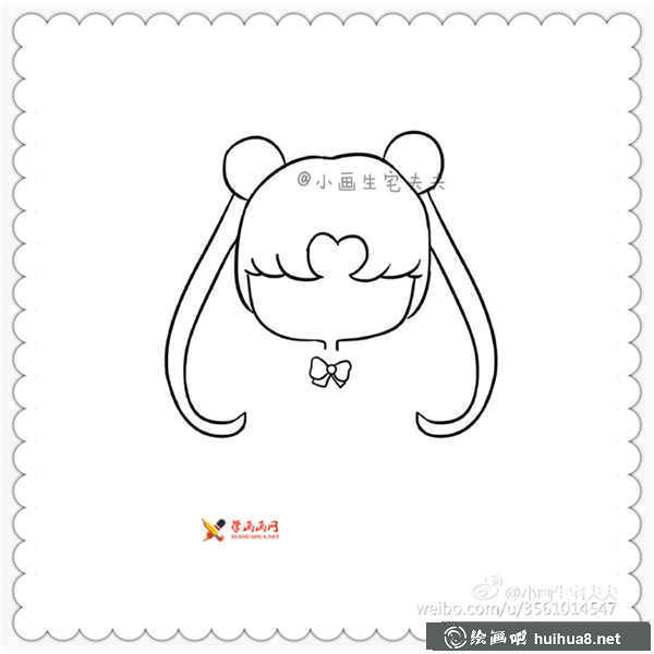 美少女战士水冰月简笔画图片(4)