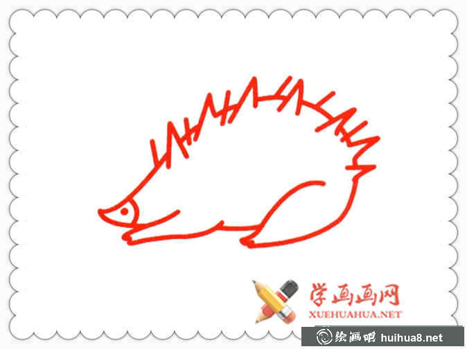 刺猬简笔画图片(2)