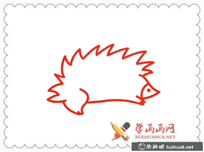 刺猬简笔画图片(3)