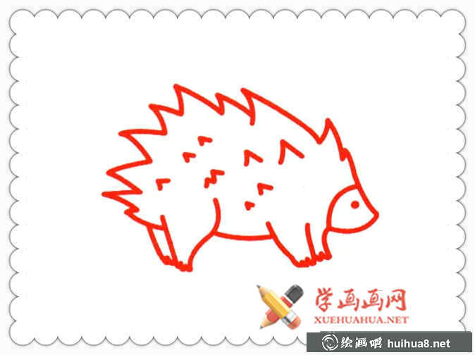 刺猬简笔画图片(4)