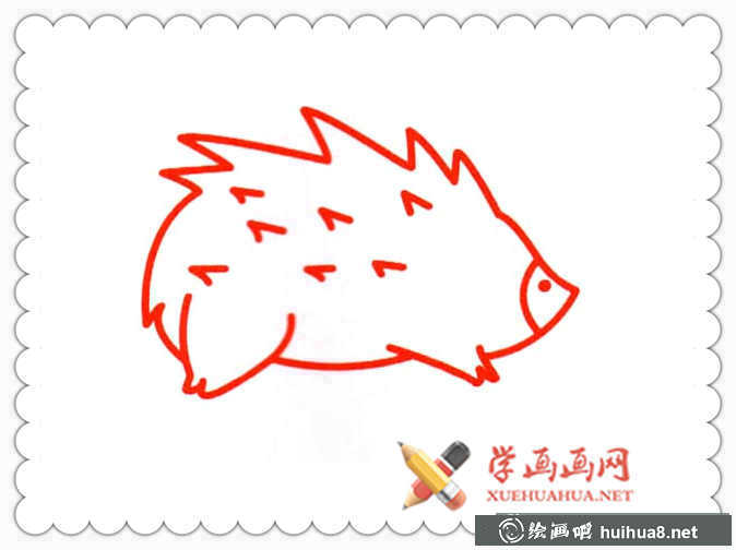 刺猬简笔画图片(1)