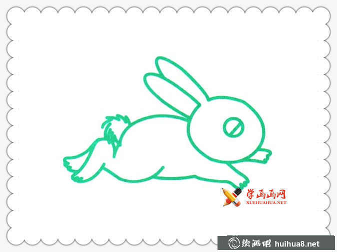 可爱小兔子简笔画(2)
