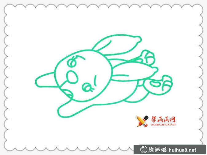 可爱小兔子简笔画(1)
