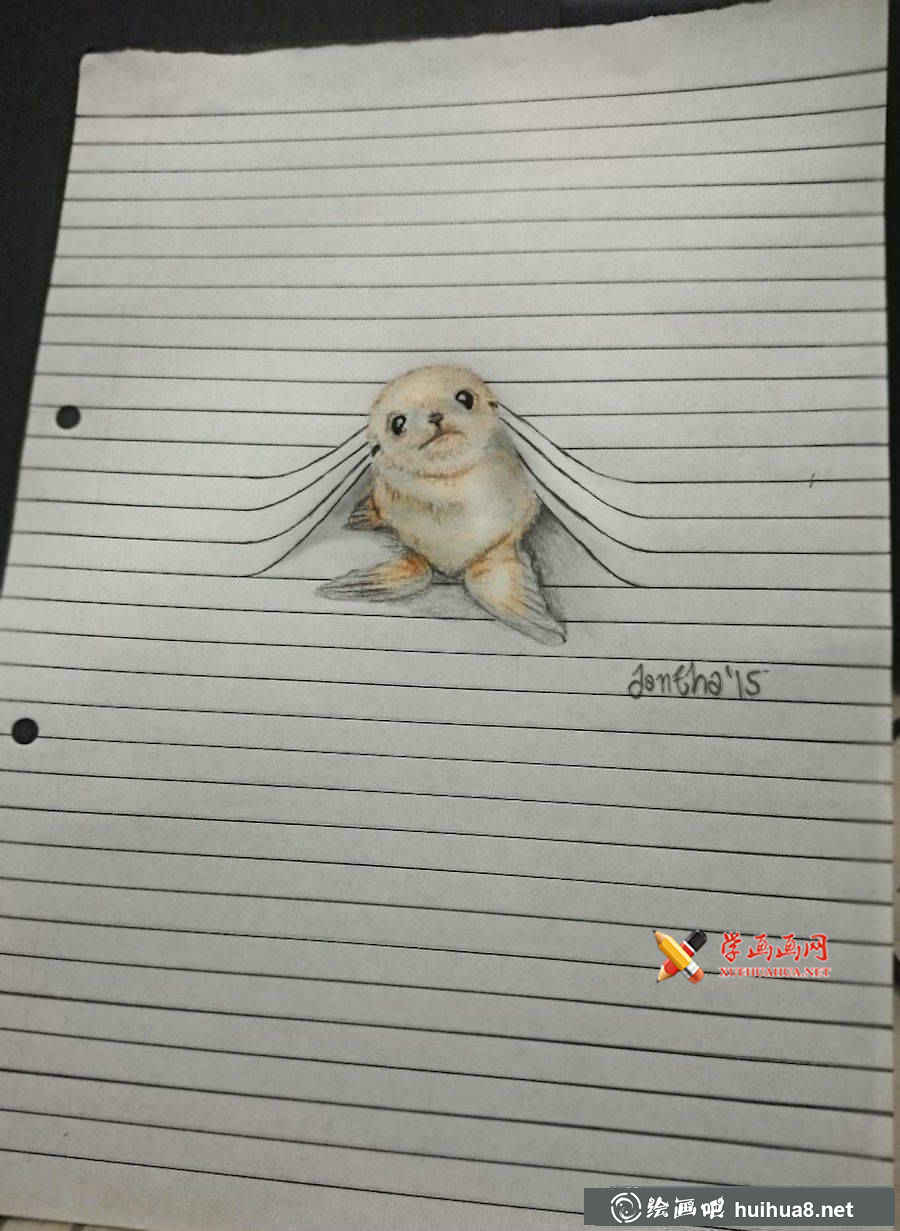 彩铅画小动物(2)