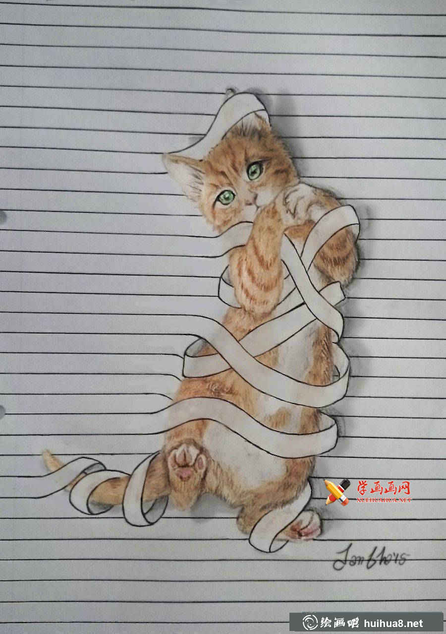 彩铅画小动物(7)
