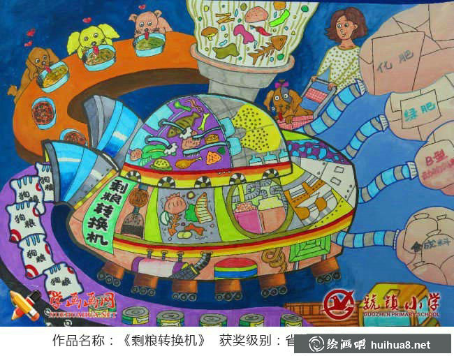 优秀小学生科幻画获奖作品欣赏(8)