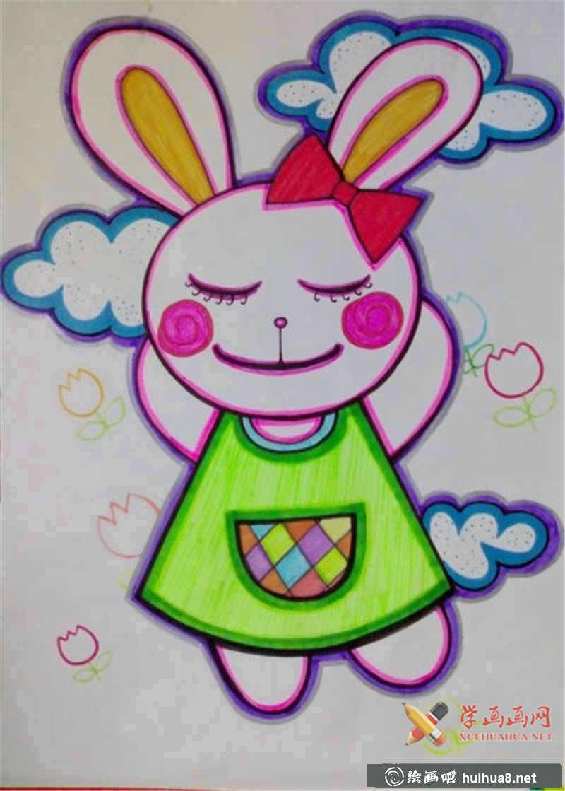 小白兔儿童油画棒