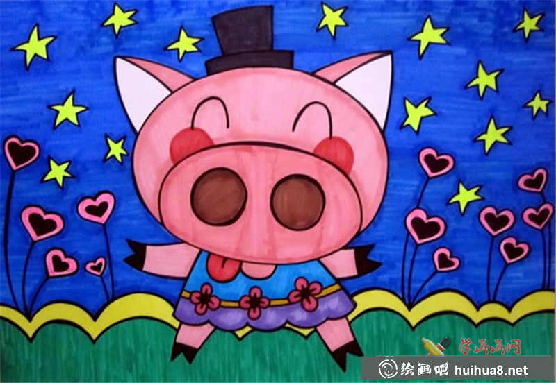 小猪油画棒作品(1)