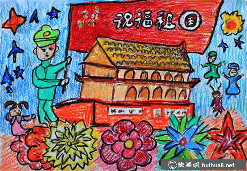 儿童油画棒作品(1)