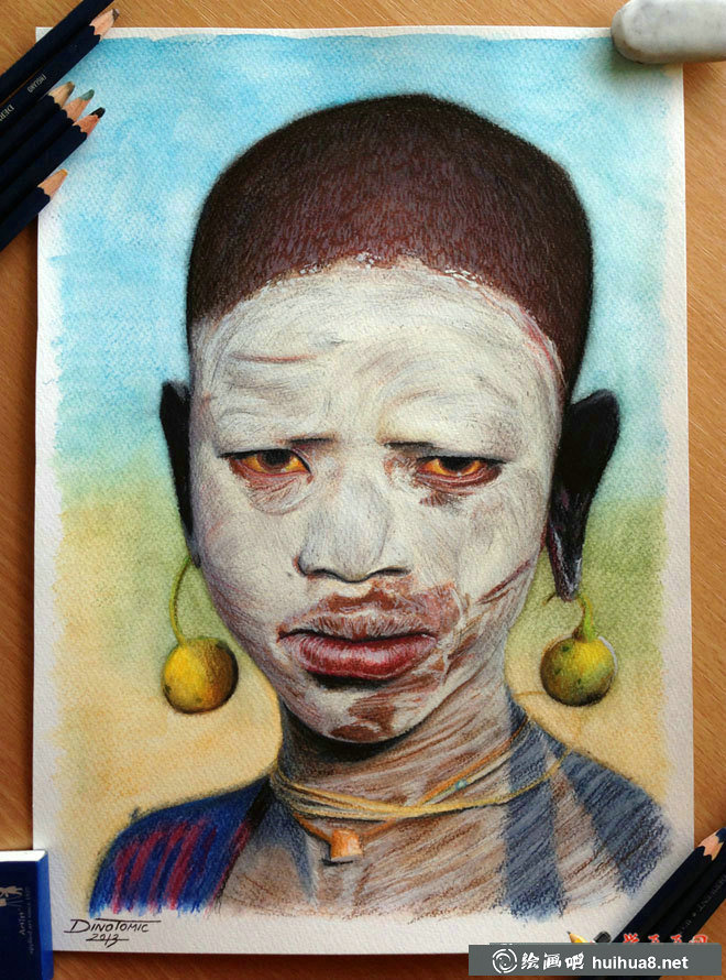 一组老外的彩铅画手绘作品欣赏(3)
