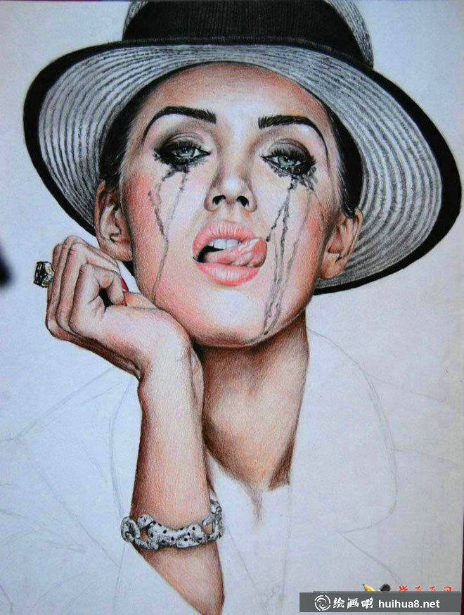 一组老外的彩铅画手绘作品欣赏(12)