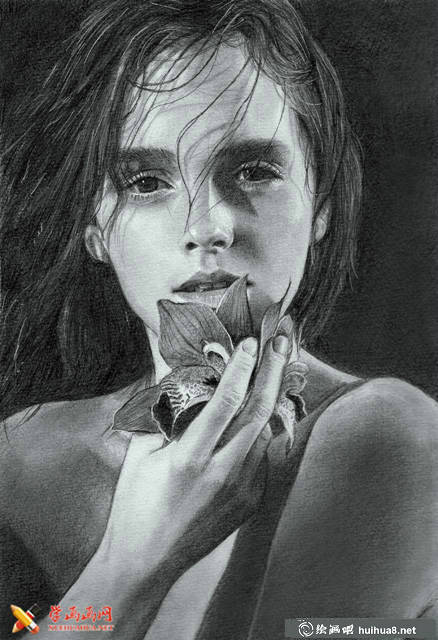 一组国外人物素描欣赏(9)