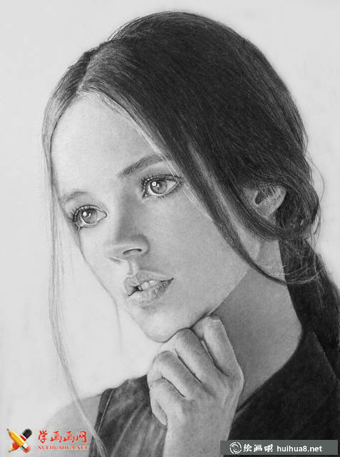 一组国外人物素描欣赏(18)