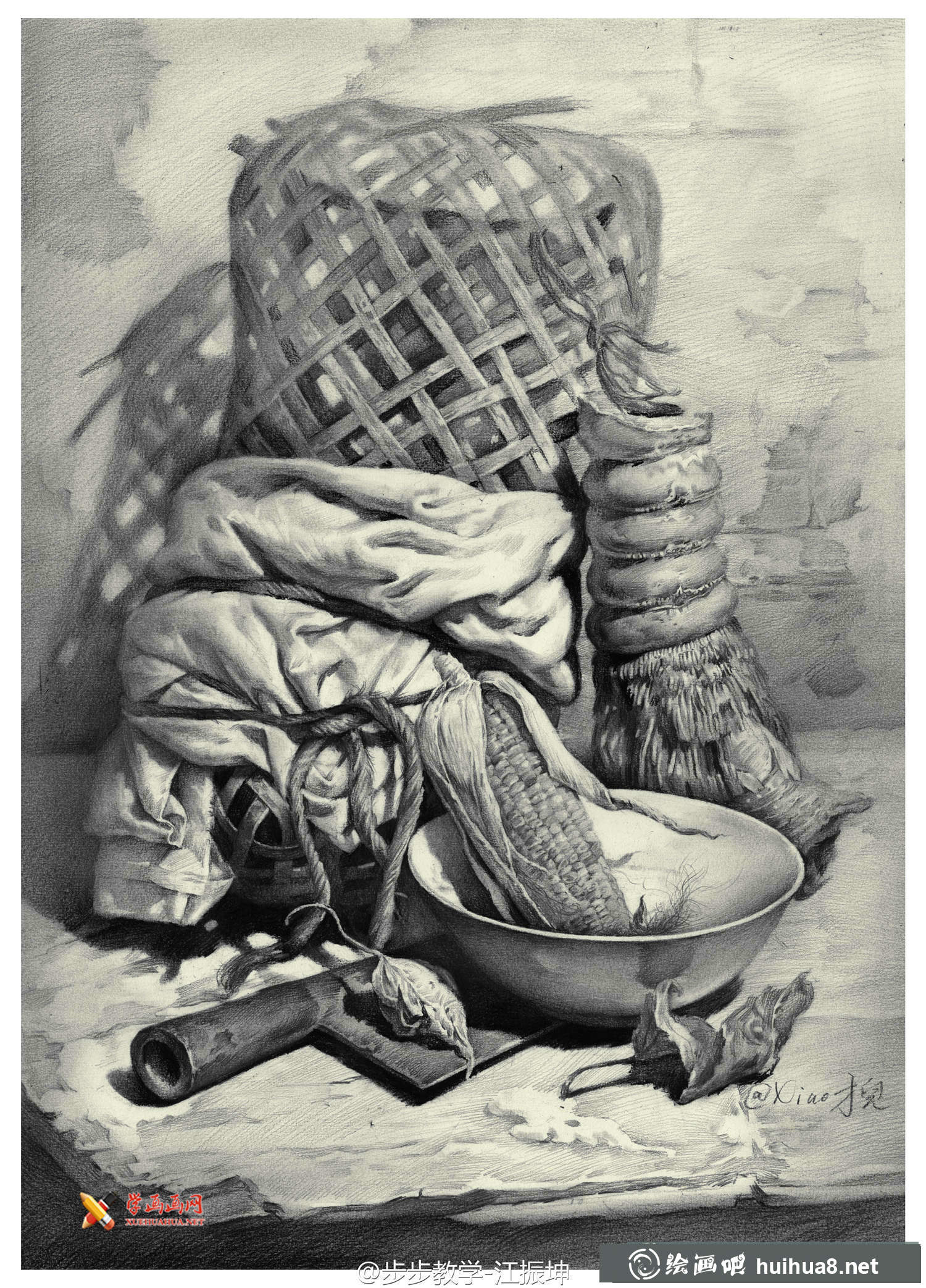 45幅优秀静物素描画欣赏(3)