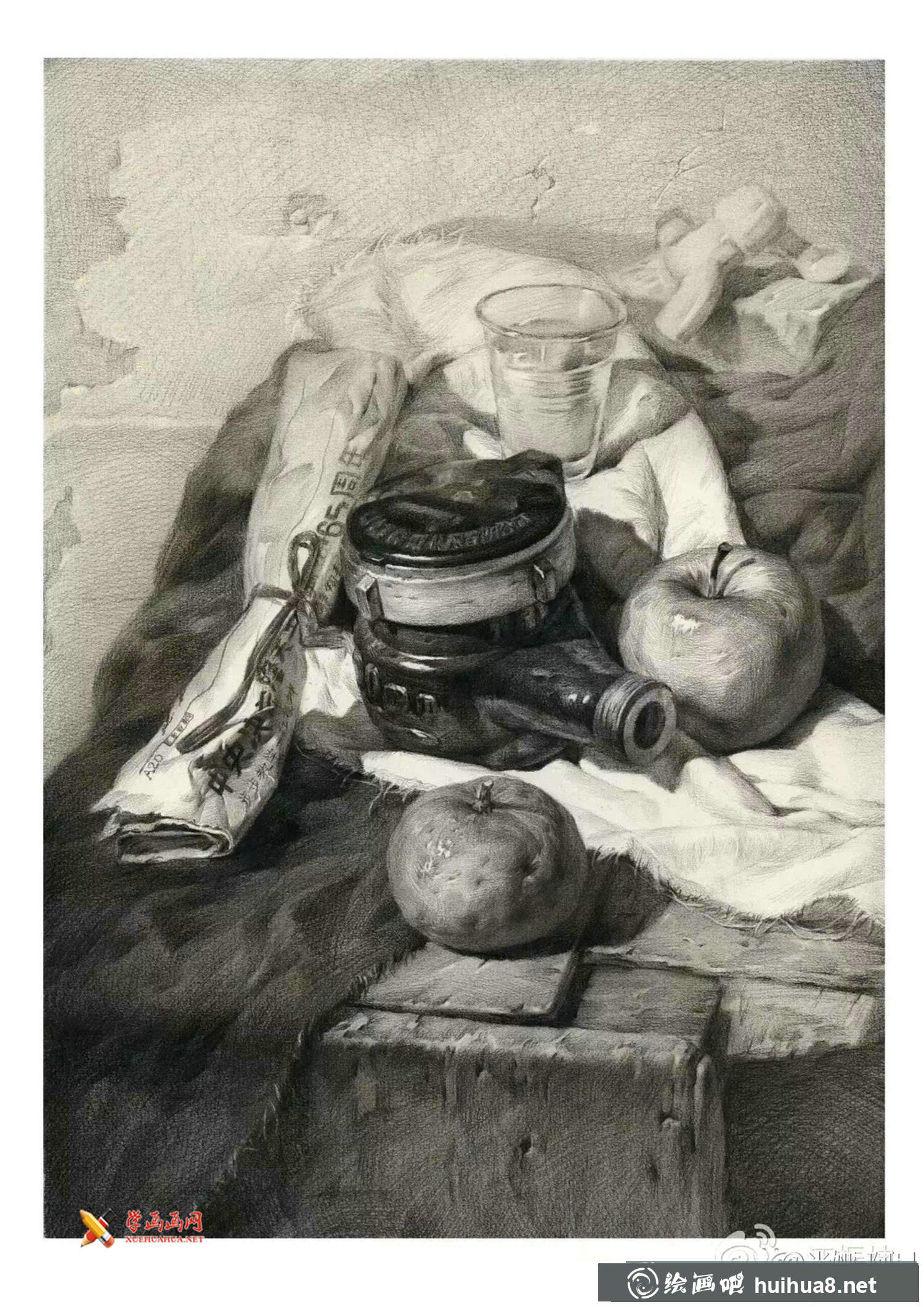 45幅优秀静物素描画欣赏(4)