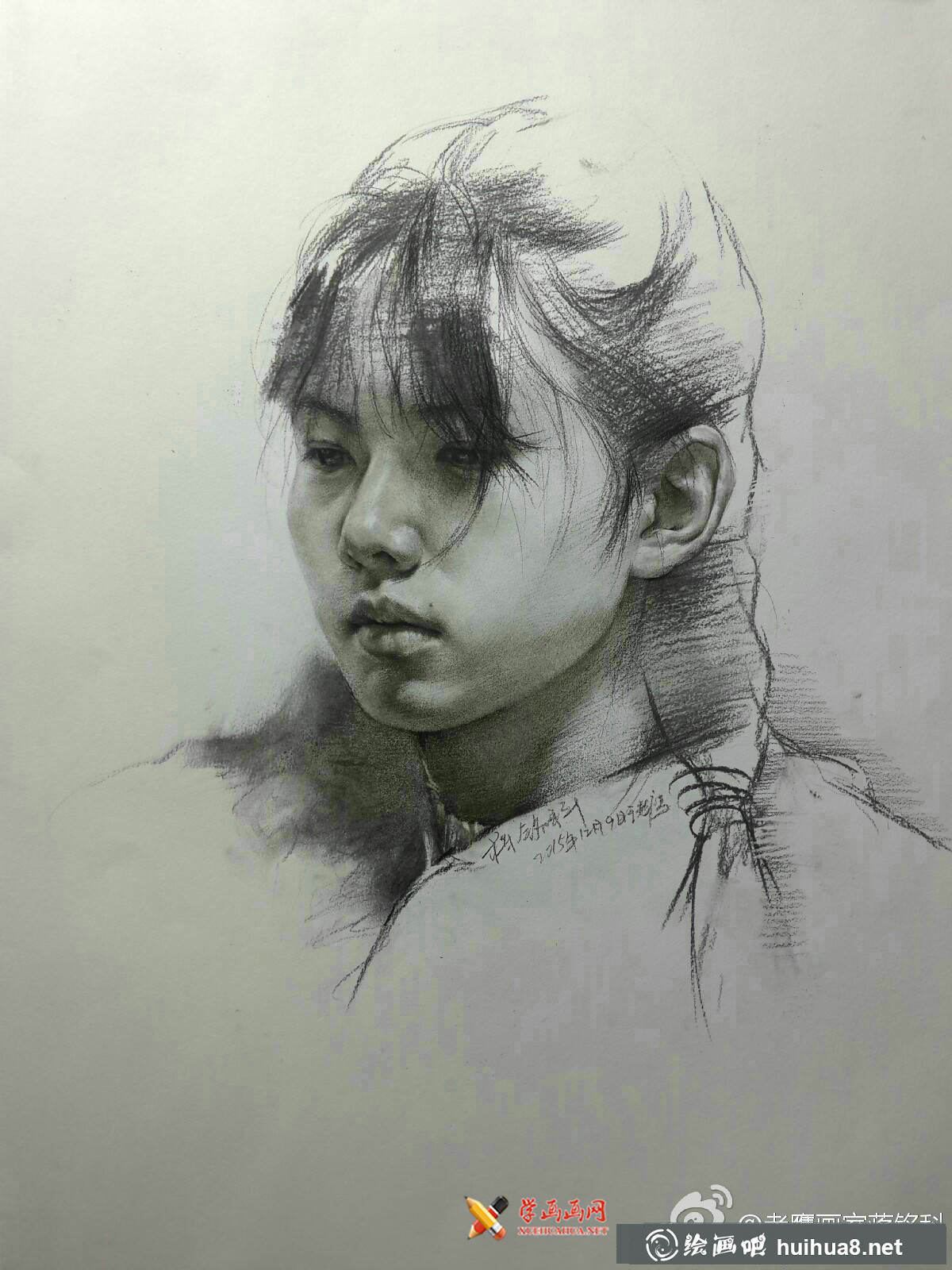 老鹰画室素描头像作品欣赏(1)