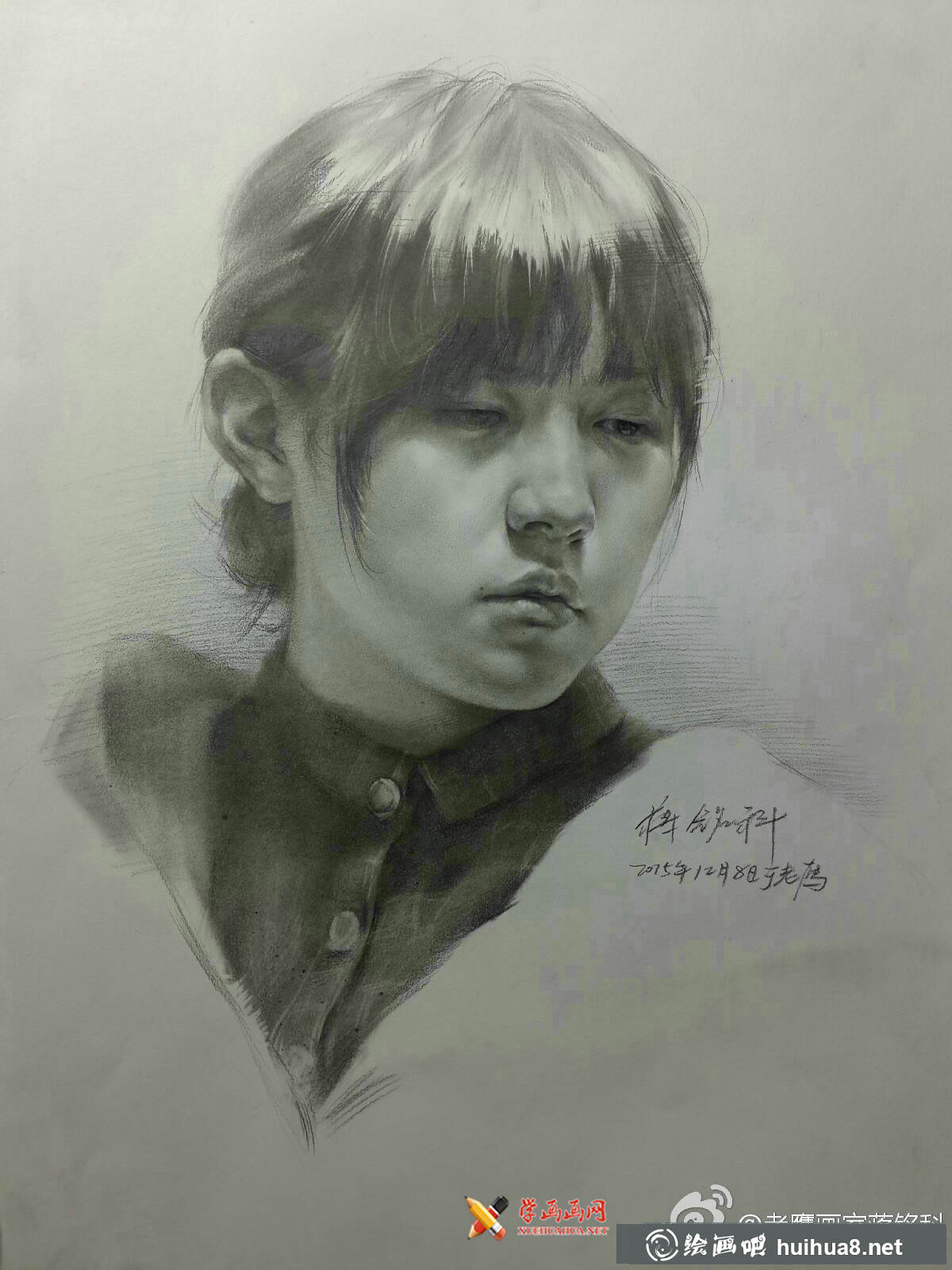 老鹰画室素描头像作品欣赏(3)