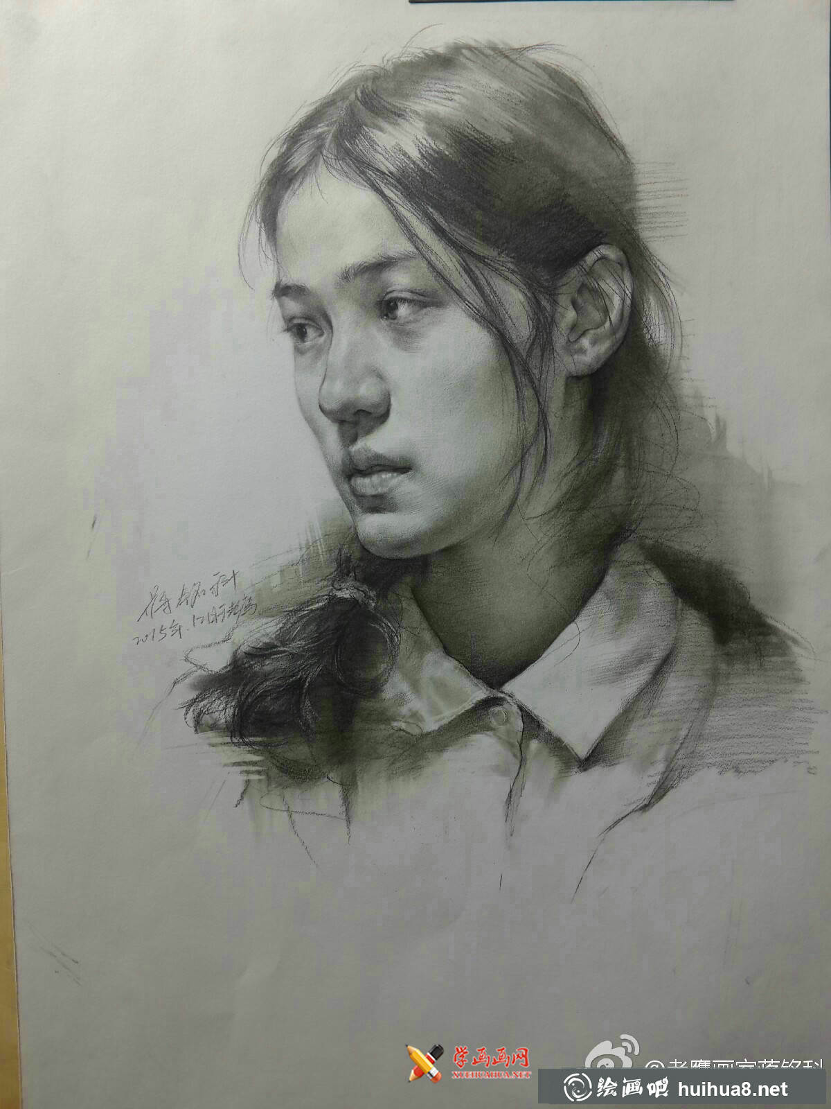 老鹰画室素描头像作品欣赏(2)