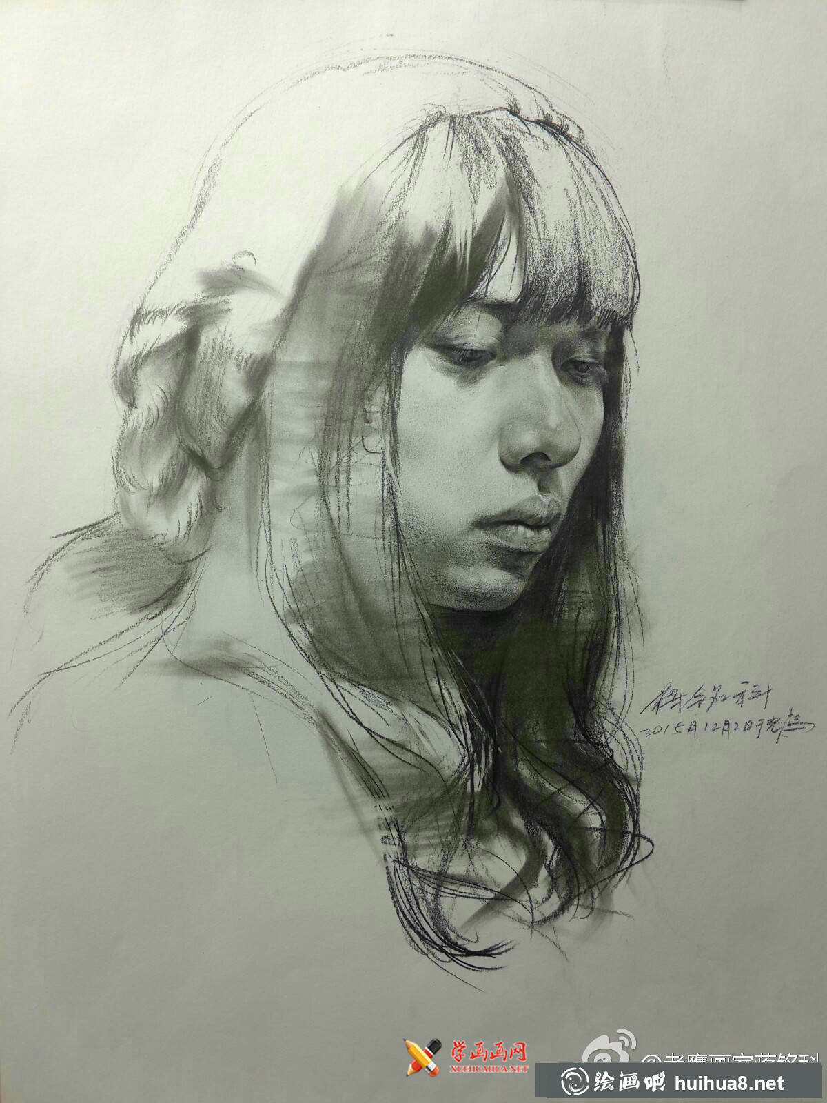 老鹰画室素描头像作品欣赏(4)