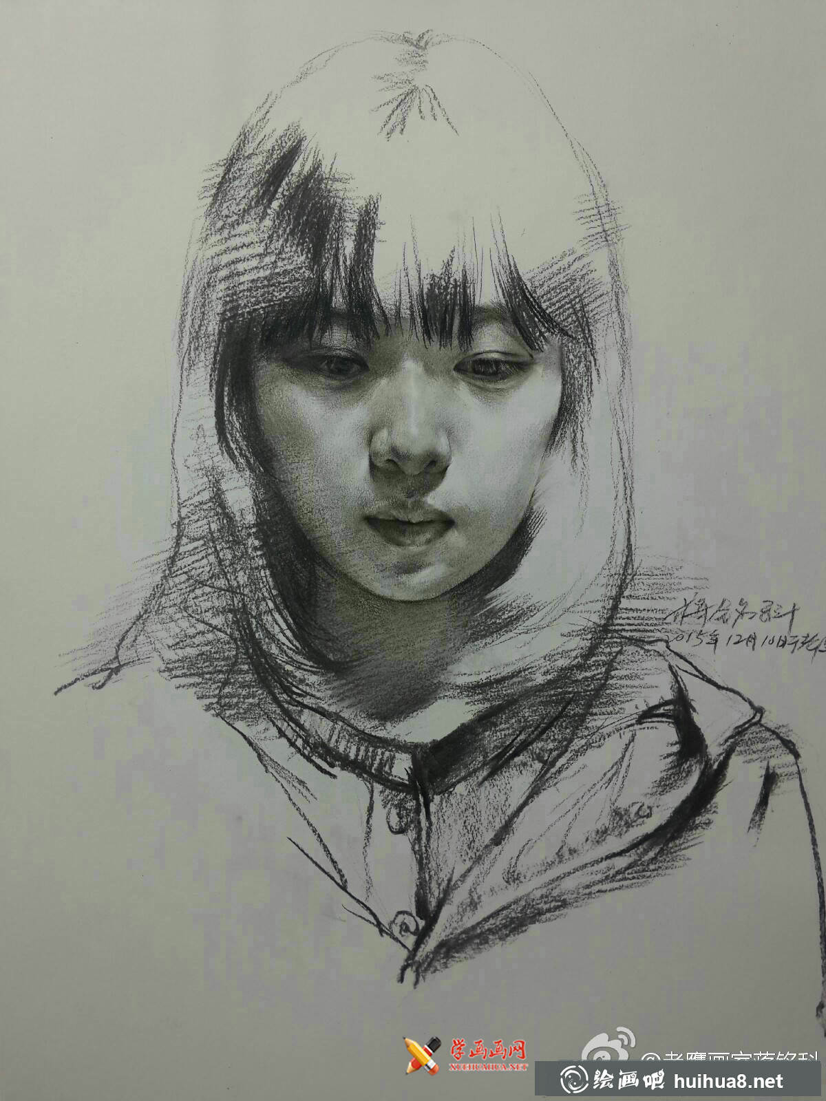 老鹰画室素描头像作品欣赏(5)