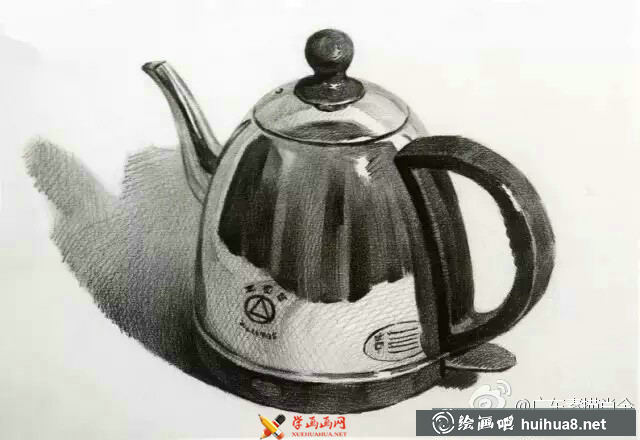 9幅不锈钢物体单体素描范画(6)