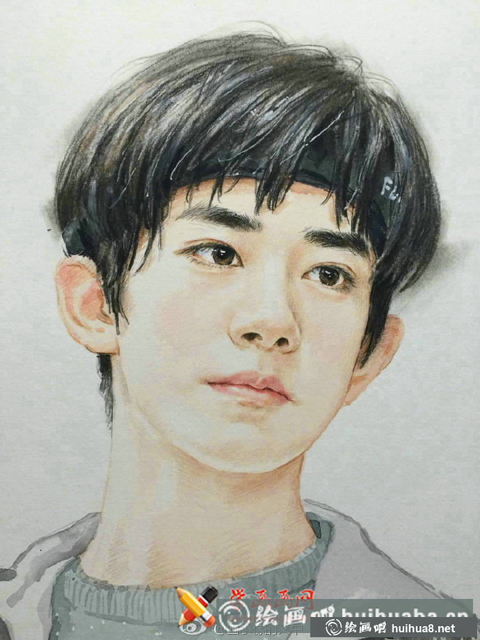 TFBOYS-易烊千玺彩铅画(2)