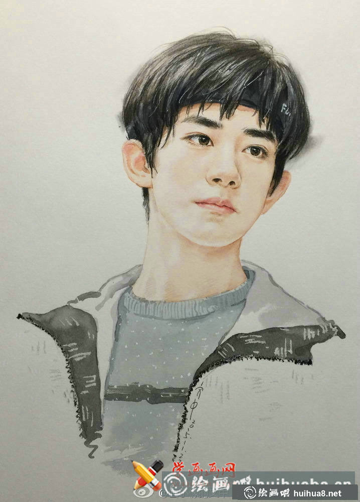TFBOYS-易烊千玺彩铅画(3)