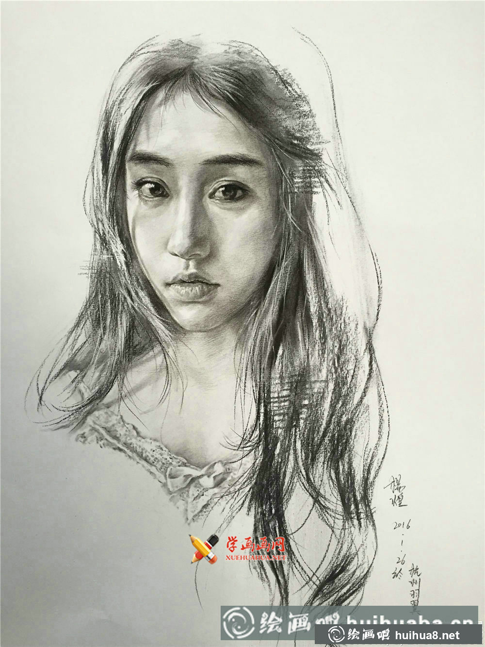 美女素描图片集