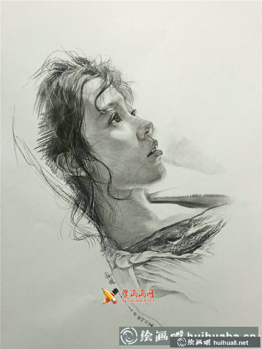 美女素描图片集