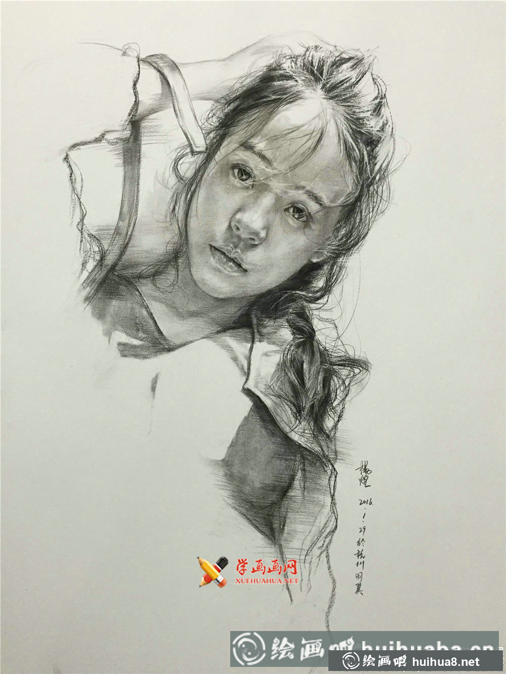 美女素描图片集