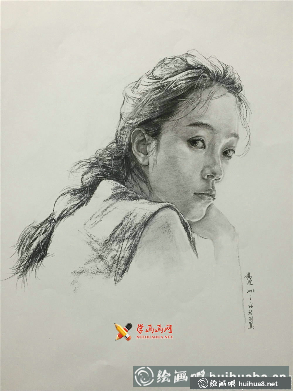 美女素描图片集