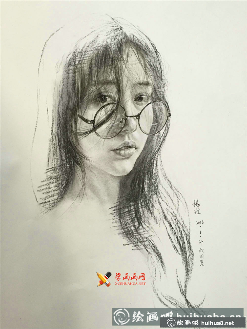 美女素描图片集